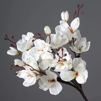 Artificial Silk Magnolia Flower Bouquet for Home Decor