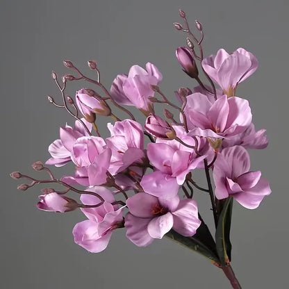 Artificial Silk Magnolia Flower Bouquet for Home Decor